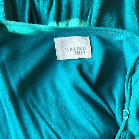 Aritzia Wilfred Free Vivienne Dress. TEAL COLOUR. Size Small - Picture 10 of 12